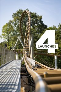 Busch Gardens' new roller coaster featuring a 95° drop set to open